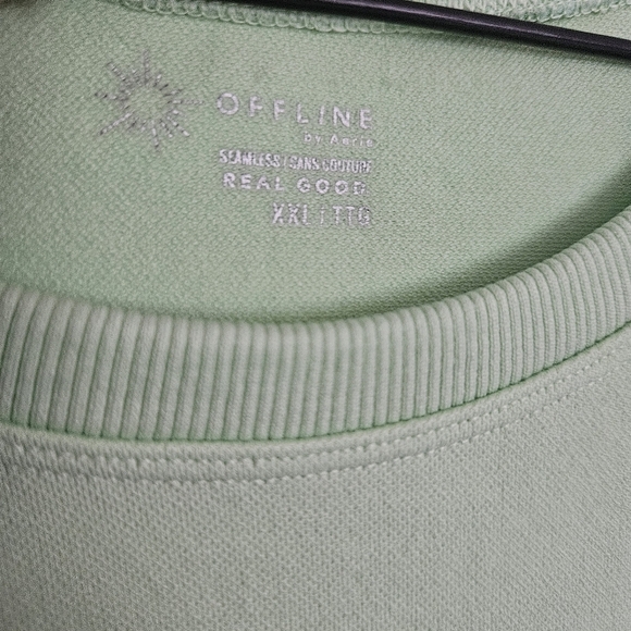 Offline by Aerie Green Sidewalk Seamless T-shirt Size XXL - Picture 4 of 9